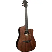 LAG Guitars Sauvage SAUVAGE-DCE Dreadnought guitare électro-acoustique folk avec housse
