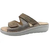 Rohde Chaussures de ville pour hommes Rivella, sandales plates, couleur marron, style décontracté
