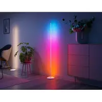 Nanoleaf Lampe sur pied intelligente multicolore Matter, blanche