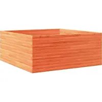 vidaXL Jardinière cire marron 110x110x46 cm bois de pin massif