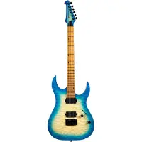 Spira Guitars S-500 QAB Trans Aqua Blue guitare électrique