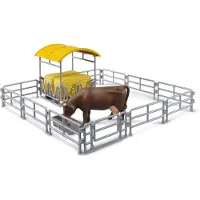 BRUDER Spielwaren GmbH + Co. KG Accessoires : râtelier à foin avec barrières et mangeoire