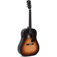 Sigma guitars JM-SGE Guitare électrique-acoustique western sunburst