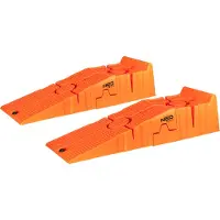 Neo Tools Rampe d'accès en plastique pour charges lourdes Rampe pour charges lourdes jusqu'à 3 tonnes (lot de 2)
