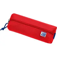 Oxford Etui à crayons polyester rectangulaire petit rouge
