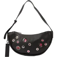 Desigual Sac bandoulière 'Bols_Titanica Kuwait' jaune / canneberge / noir / argent