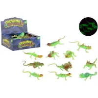 Johntoy glow in the dark Jouets reptiles - Set de 24 - multicolore