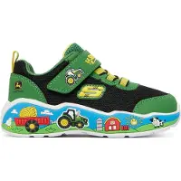 SKECHERS Play Scene Barn Squad Buddies Slip-on Trainers Vert EU 22 Garçon