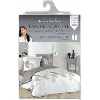 Douceur d'intérieur Parure de lit - - GOYAVE - Coton - 200 x 200 cm - Blanc