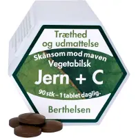 Berthelsen Naturprodukter - jern+C 90 stk.
