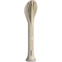 Koziol Set de couverts 3 pcs. Klikk Pocket, Couverts à emporter, plastique, Nature Desert Sand, 4036700