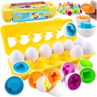 Woopie Puzzle aux ufs Montessori - Associe les formes et les couleurs
