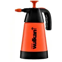 Kwazar Pulvérisateur à pression - - 1 L - Buse réglable - Base stabilisatrice - Orange - Plastique robuste
