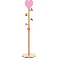 Atmosphera Wieszak stojący dla dzieci LOVE, haczyki serduszka, 135 cm