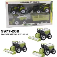 Ramiz KIT VEHICULE AGRICOLE tracteur + moissonneuse-batteuse pour enfants LITTLE FARMER