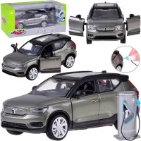 Jokomisiada Voiture électrique en métal Volvo XC40 + son, lumière