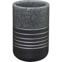 5five Simply Smart Gobelet pour brosse à dents SILV, plastique, couleur anthracite