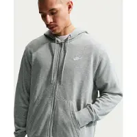 Nike Veste de survêtement 'Club Fleece' gris chiné / blanc