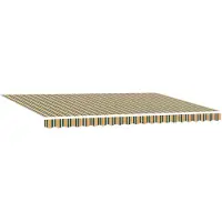vidaXL Store extensible vert et jaune 500 x 300 cm