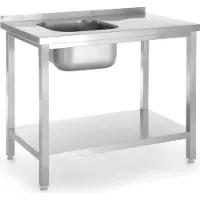 Hendi Meuble sous-évier avec étagère, à visser, , gamme Cuisine, 1000 x 600 x (H) 850 mm