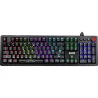 MARVO Clavier de jeu mécanique KG917 - Rétroéclairage RGB - Full Advanced Anti Ghosting - Commutateur bleu