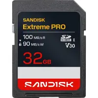 SanDisk SDHC Extreme Pro 32GB UHS-I- V30- U3- 100/90MB/s- 4K UHD