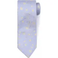Suitable Cravate Fleurs Bleu Beige