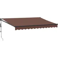 vidaXL Store automatique brun 350x250 cm