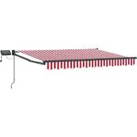 vidaXL Store à bras articulés manuel avec LED, 3 x 2,5 m