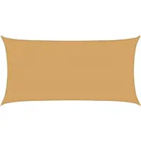 vidaXL Voile d'ombrage 160 g/m² rectangulaire sable 2x3,5 m PEHD