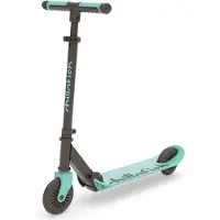 Chillafish Trottinette pour garçons et filles à partir de 5 ans avec frein au pied - Bleu Vert - Trottinette avec guidon réglable - Pliable et légère, équipée de roues ABEC-5 - Modèle Flexxi