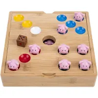 Angel Sports Jeu « Bamboo Pig Hole » avec des petits cochons en silicone