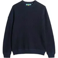 Superdry pour homme. M6110681A Pull Light Texture marine (XL), Casuel, Coton