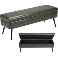 Vevor Banc Coffre en Cuir PU de 120 cm