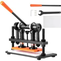 Vevor Machine à Découper du Cuir 260 x 120 mm Capacité 1,5 T Presse de Découpe Manuelle Course Réglable 12 mm Perforatrice Manuelle pour Cuir Papier Mousse Plastique Caoutchouc Différents Matériaux