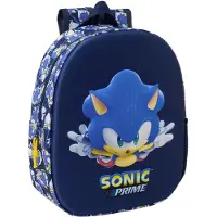 Sonic The Hedgehog Sac à dos scolaire Sonic City Bleu 27 x 33 x 10 cm
