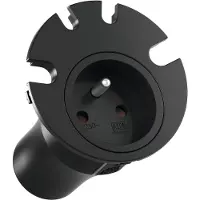 Bachmann Prise LOOP IN UTE avec 4 passages de câbles, noire (938.002)