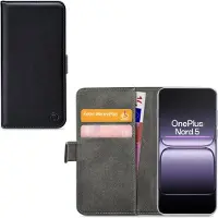 Mobilize MobilizePolyuréthaneLeather Book Case Black OnePlus Nord 5