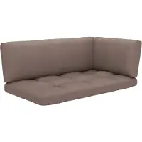 vidaXL Canapé d'angle d'extérieur palettes pin imprégné blanc
