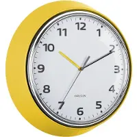 Karlsson - Horloge murale Modern Retro - Jaune - Ø34cm