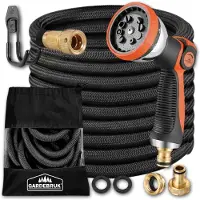 Gardebruk Tuyau d'arrosage noir 22m flexible