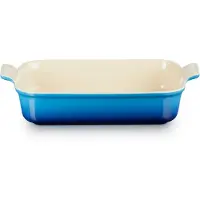Le Creuset plat pour four 71102322200001 Azure 32x24cm 4L rectangulaire