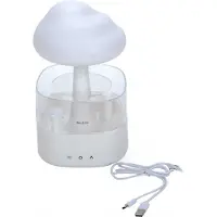 Grundig Raincloud Humidificateur - Diffuseur d'huiles essentielles - Avec fonction pluie & brume - Lumière LED - USB-C - Sans fil & Silencieux - Pour l'aromathérapie
