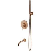 Omnires Y SYSYW01CPB, ensemble de baignoire à encastrer, finition cuivre brossé