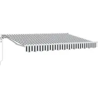vidaXL Cadre de store anthracite et blanc 350 x 200 cm