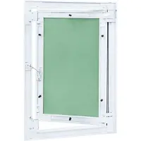 vidaXL Trappe d'accès vert et argent 35 x 45 cm