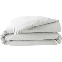 Douceur d'intérieur Housse de couette - - Percale - Coton - 260x240cm - Blanc