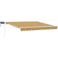 vidaXL Store à rallonge multicolore 350 x 250 cm en tissu et aluminium