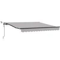 vidaXL , store enroulable gris clair, 300 x 250 cm, polyester