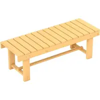 Outsunny Banc De Jardin 2 Places Style Rural Chic Assise À Lattes Dim. 110l X 38l X 35h Cm Bois De Sapin Pré-Huilé